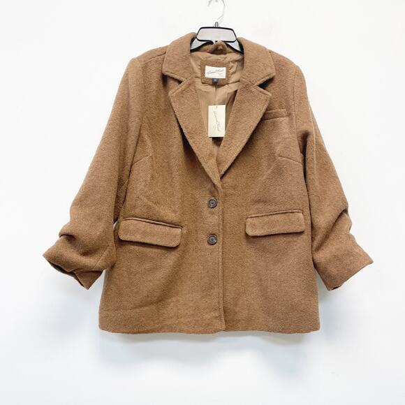 Universal Thread Women's Camel Brown Oversized Blazer Size XXL - Picture 2 of 6